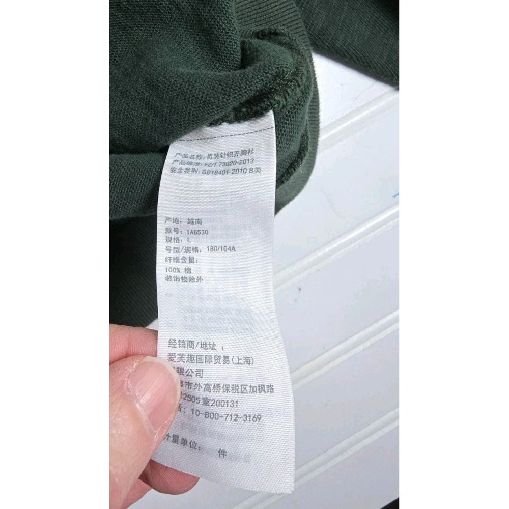 Vintage Abercrombie & Fitch Jacket Men L GREEN Muscle Track Full Zip Y2K - Picture 8 of 9